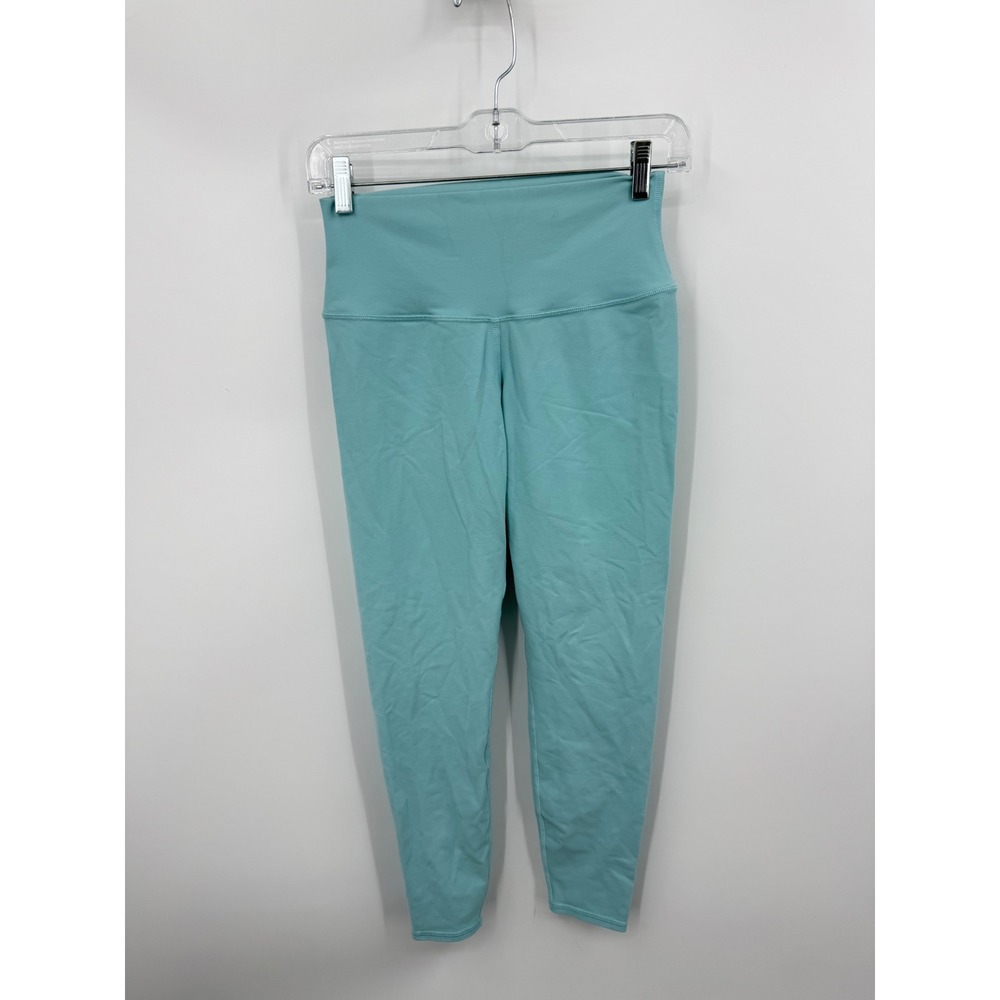 Alo Yoga High Waist Airbrush Legging Women S Turquoise Blue Activewear Tights